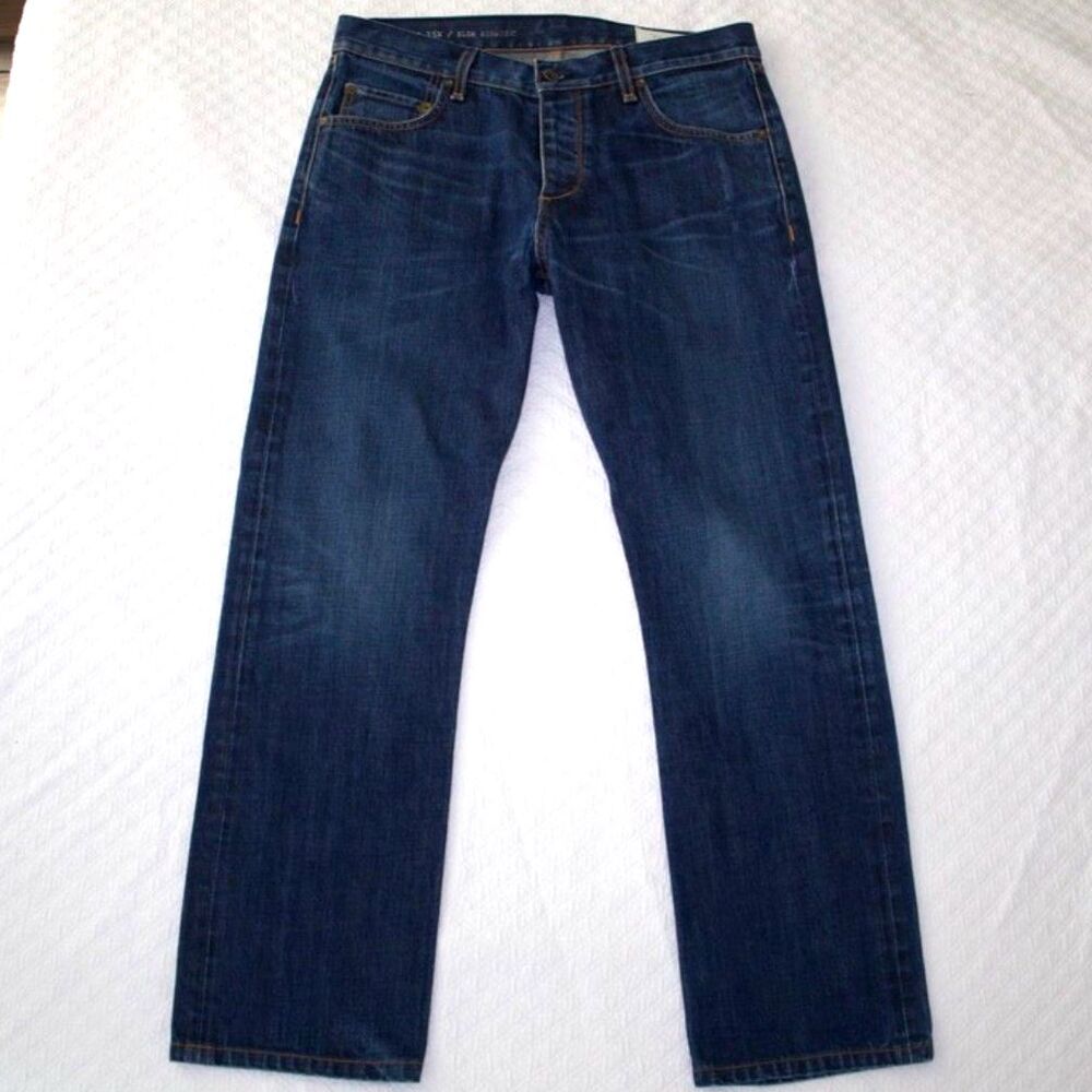 Rag and Bone Medium Wash Slim Straight Jeans $176 34x30
